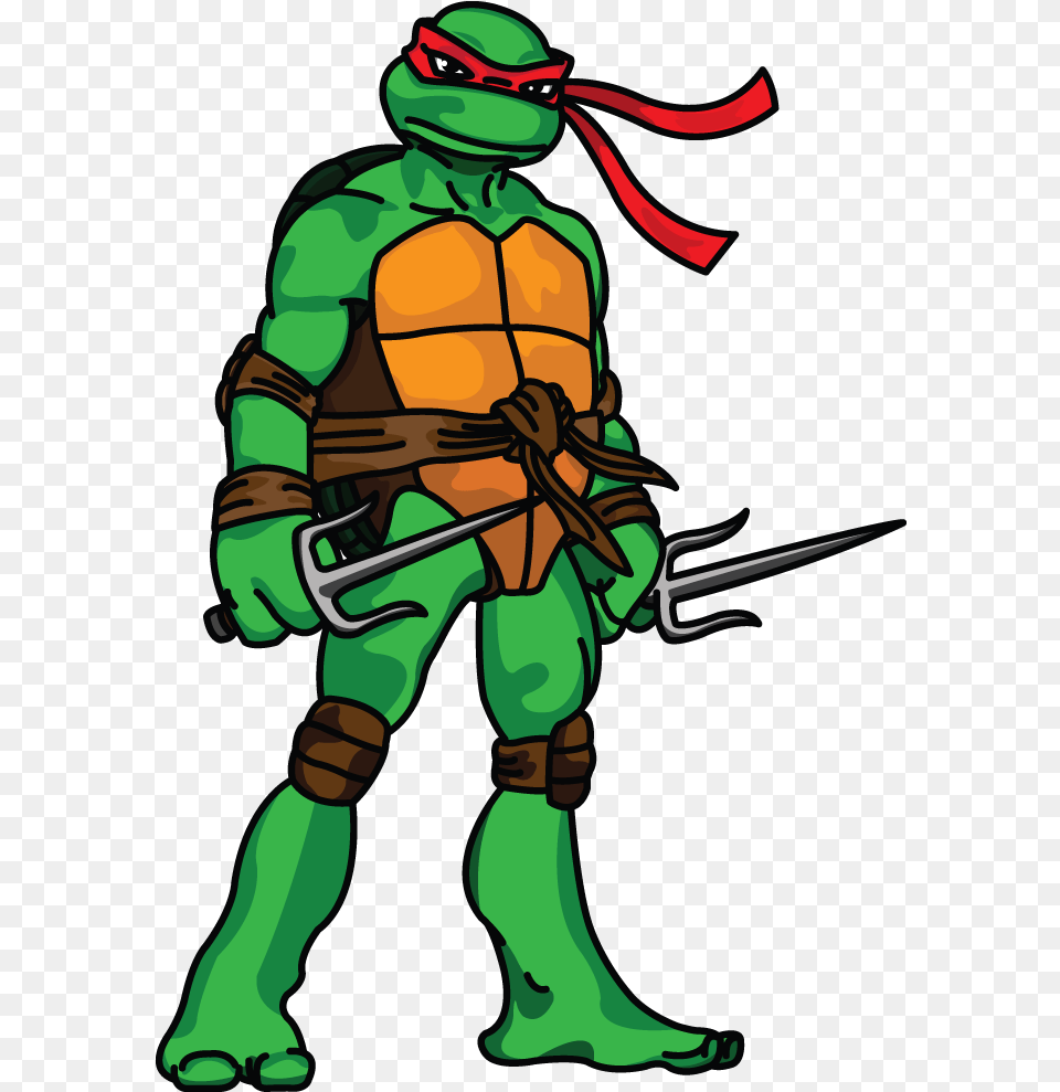 Raphael Or Raph Is A Member Of The Tmnt Teenage Mutant Ninja Turtles Raphael Drawing, Clothing, Costume, Green, Person Png