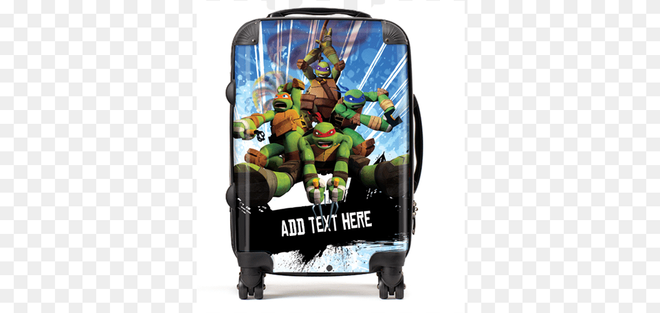 Raphael Teenage Mutant Ninja Turtles Personalised Suitcase Luggage Raphael Teenage Mutant Ninja Turtles Personalised, Baggage, Baby, Person, Head Png