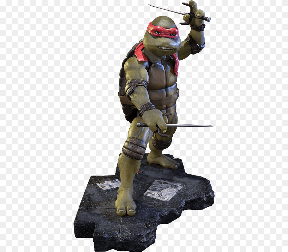 Raphael Tmnt Statue, Figurine, Baby, Person Png