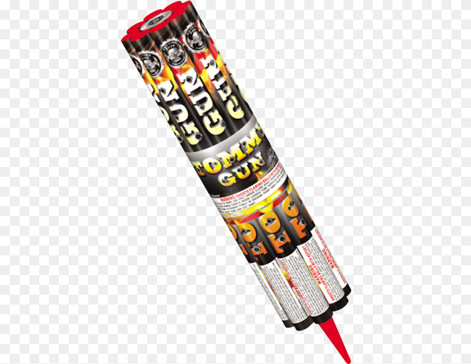 Rapid Fire Tommy Gun Roman Candle, Dynamite, Weapon, Tin Free Png Download