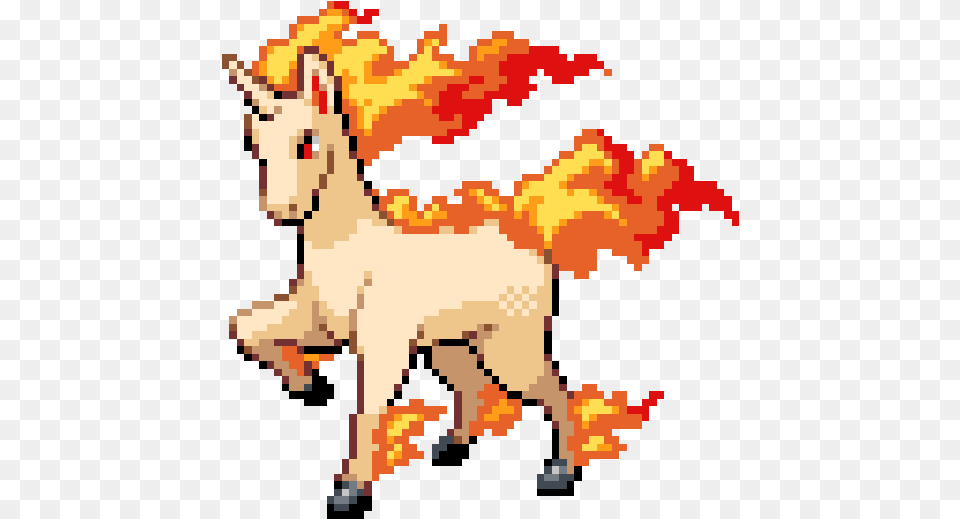 Rapidash Pixel Art, Animal, Mammal, Dynamite, Weapon Png