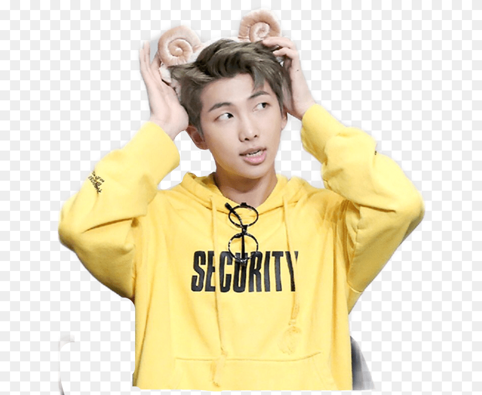 Rapmon Rapmonster Fansignbts Btsfansign Btsrm Rap Monster Bts, Clothing, Coat, Person, Face Png Image