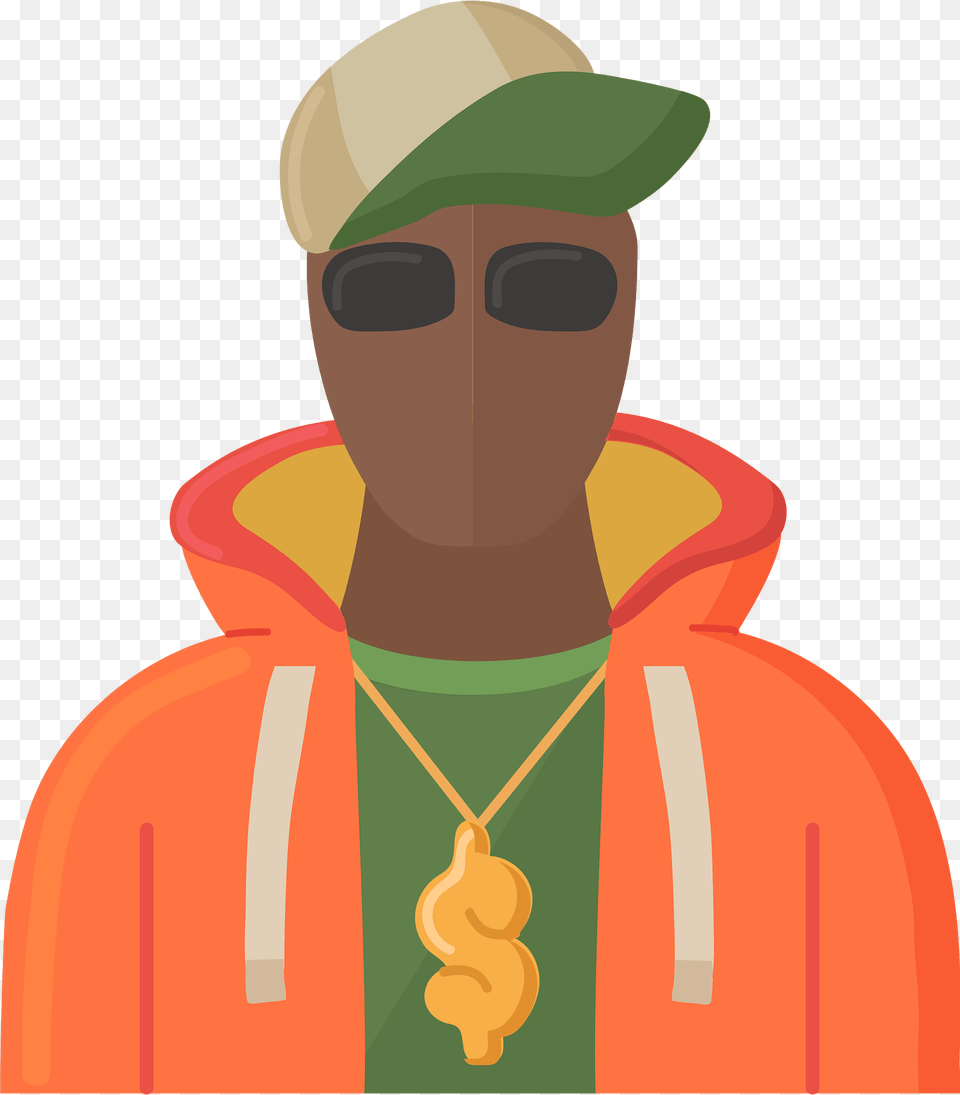 Rapper Clipart, Accessories, Sunglasses, Hat, Clothing Free Png