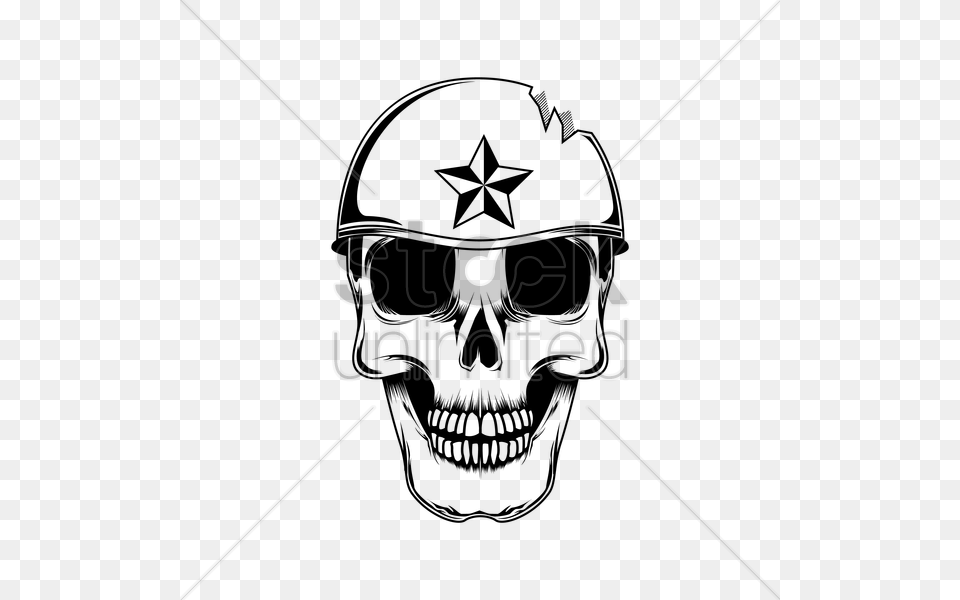 Rappers Drawing Beginner Easy Broken Skull Drawing, Lighting Free Png Download