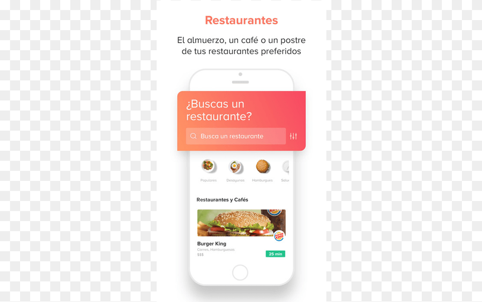 Rappi App Smartphone, Burger, Food, Text, Business Card Png