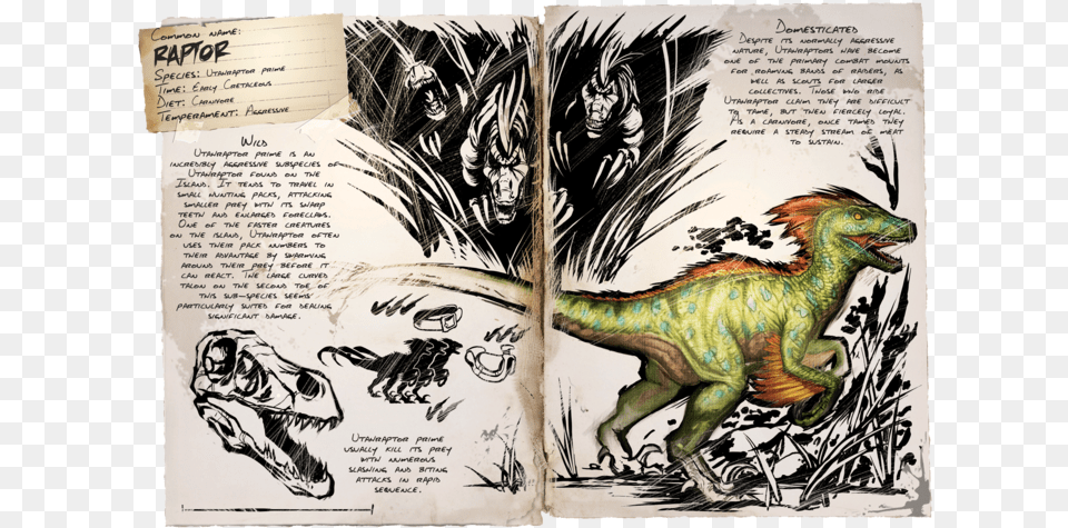 Raptor Ark, Animal, Dinosaur, Reptile, Book Png Image