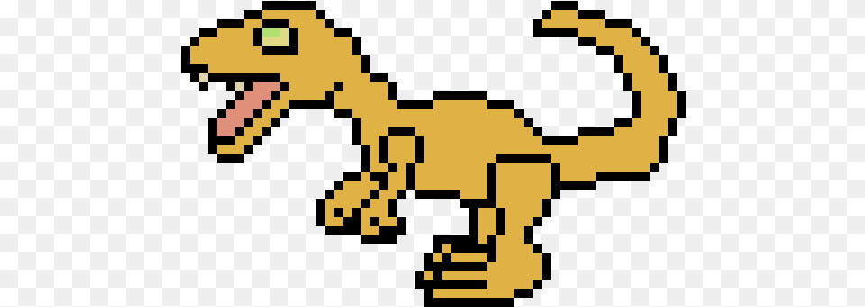 Raptor Pixel Art, Animal, Dinosaur, Reptile Png