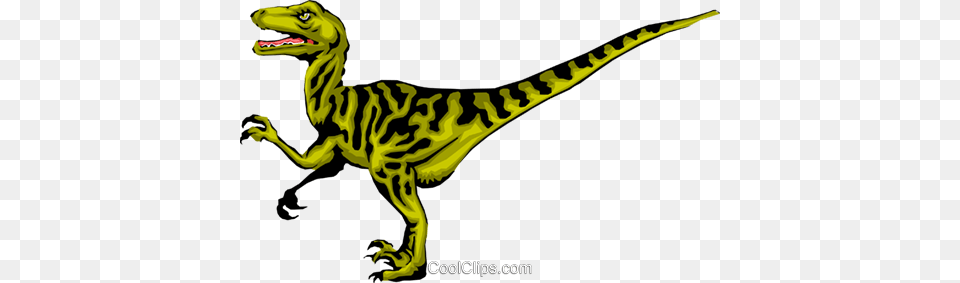 Raptor Royalty Vector Clip Art Illustration, Animal, Dinosaur, Reptile, T-rex Png