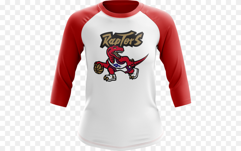 Raptors Mitchell Amp Ness Ladies Dino Dribble Raglan, Clothing, Long Sleeve, Shirt, Sleeve Free Transparent Png