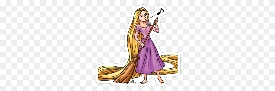 Rapunzel, Cleaning, Person, Adult, Female Free Png