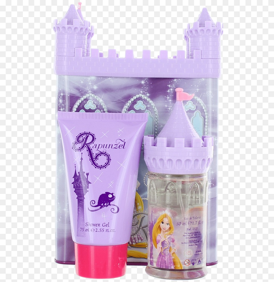 Rapunzel Castel Series By Disney For Women Set Edt Duchas Para Mujeres, Bottle, Girl, Person, Female Free Png Download