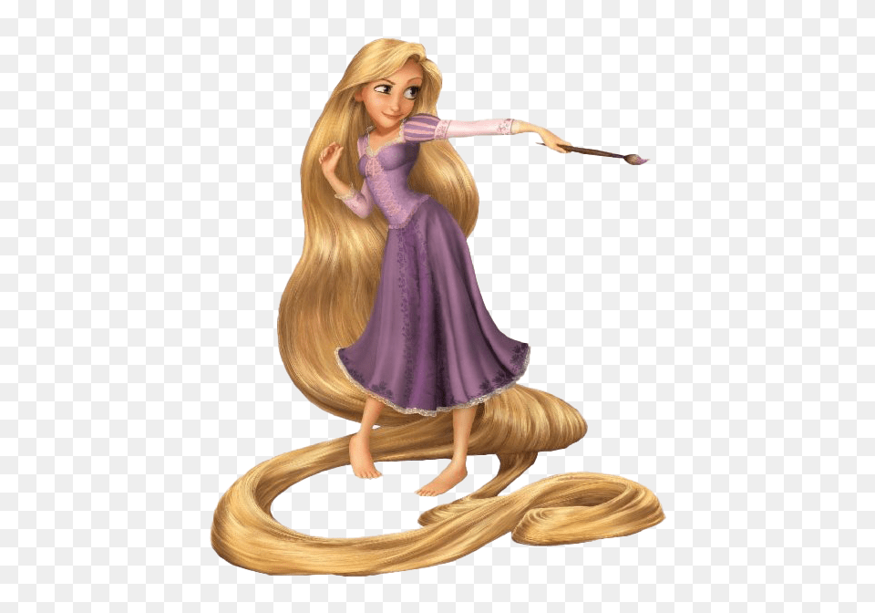 Rapunzel Disney Princess The Walt Rapunzel Tangled, Figurine, Person, Face, Head Png Image