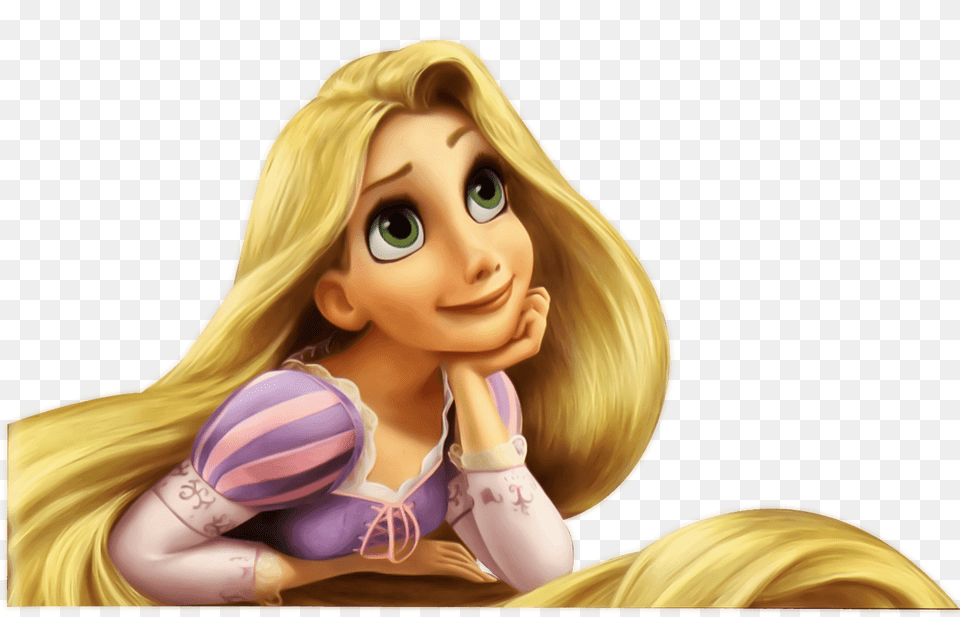 Rapunzel Dreaming, Doll, Toy, Face, Head Free Png Download