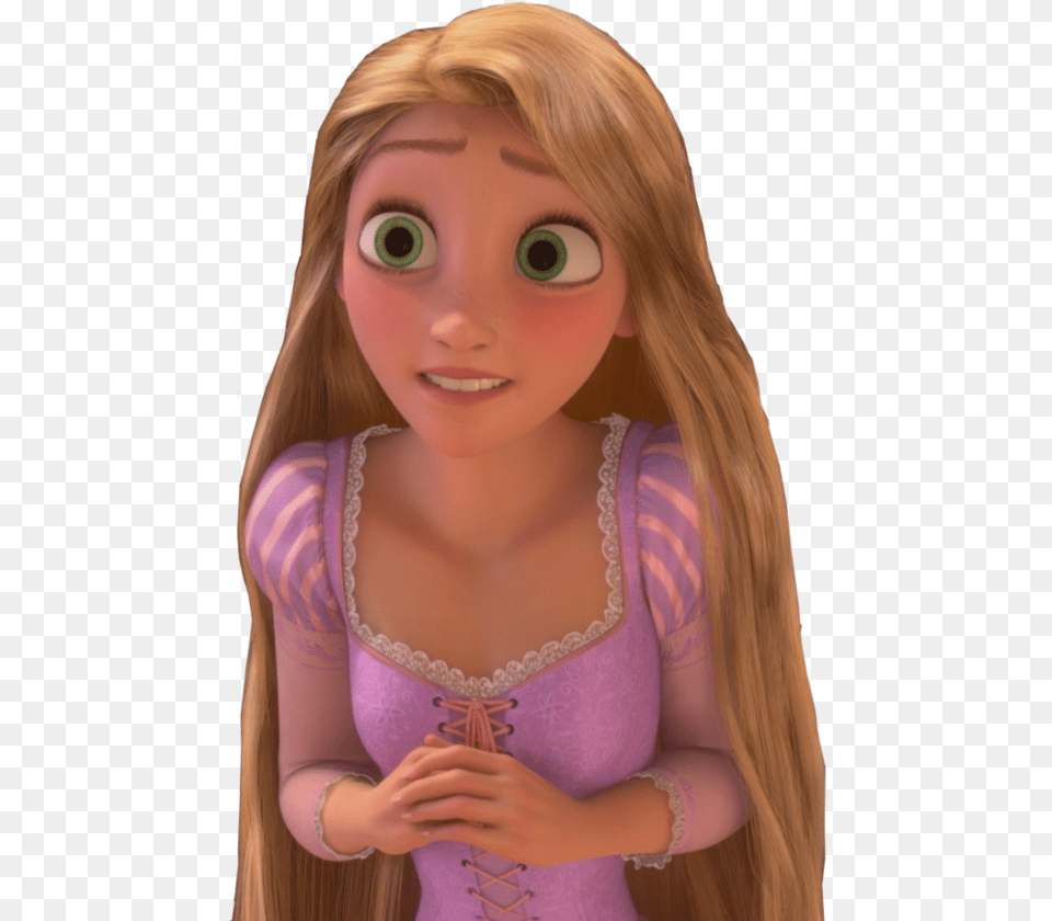 Rapunzel Face Rapunzel, Doll, Toy, Head, Person Free Png Download