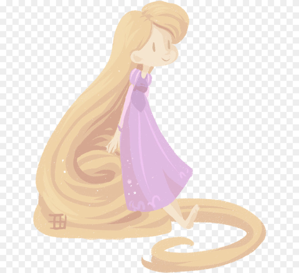 Rapunzel Hair For Download On Mbtskoudsalg Figurine, Person, Adult, Female, Woman Png Image