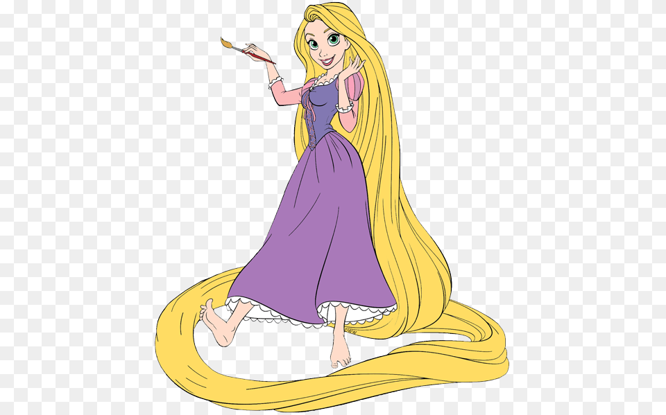 Rapunzel Painting Clipart, Book, Publication, Adult, Comics Free Transparent Png