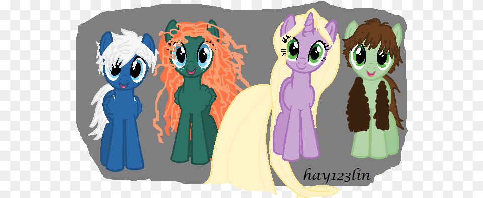 Rapunzel Pony Merida Mammal Rise Of The Brave Tangled Frozen Dragons Drawings, Publication, Book, Comics, Baby Png Image