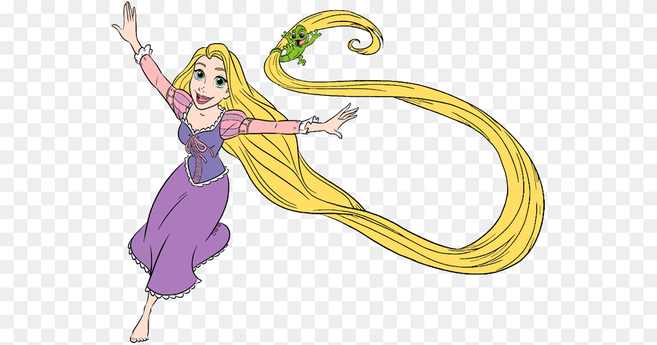 Rapunzel Running With Pascal Tangled Rapunzel Running, Rope, Person, Face, Head Png