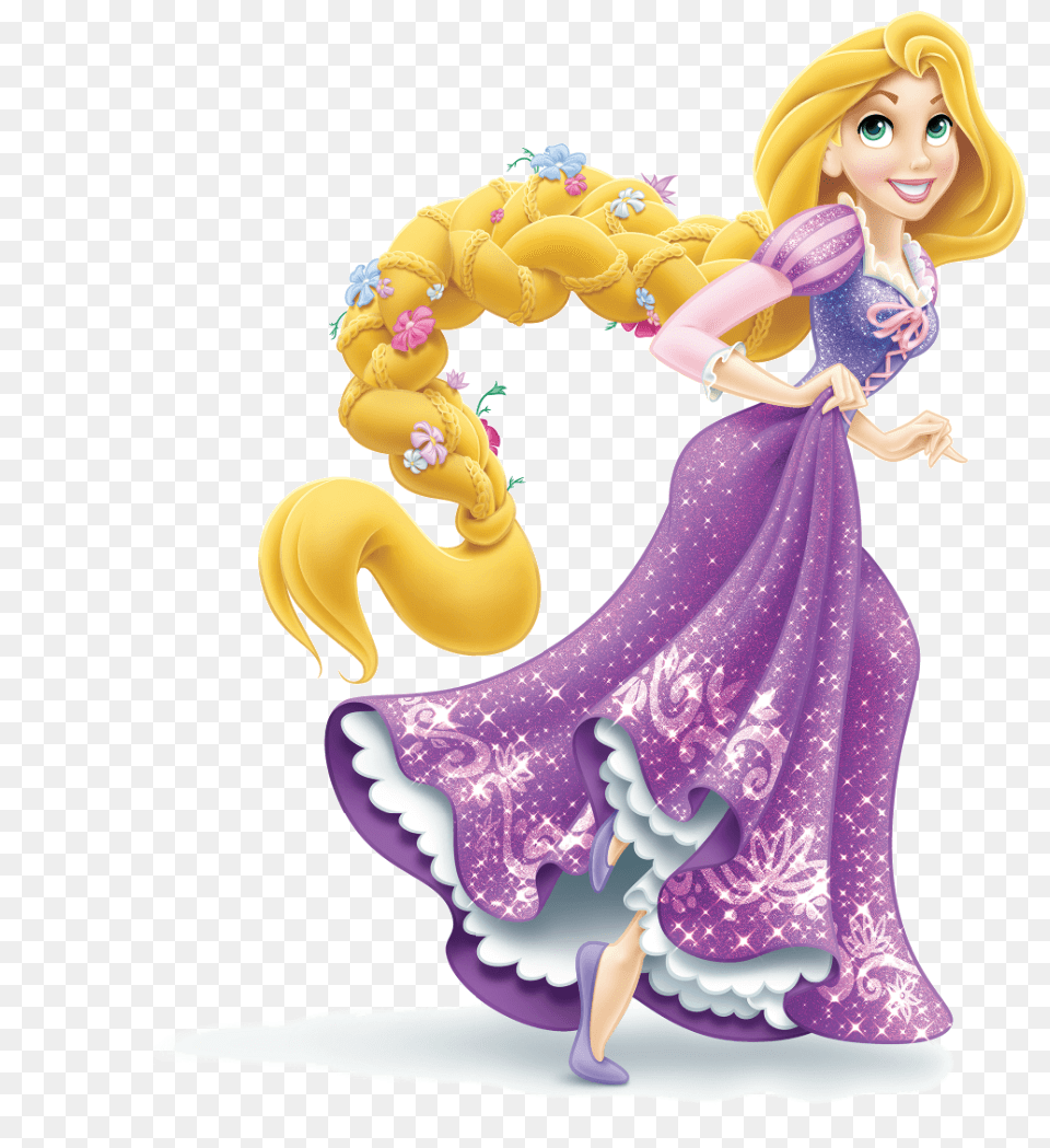 Rapunzel Standing, Figurine, Doll, Toy, Face Png