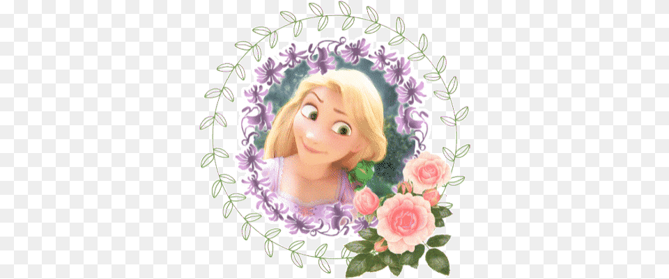 Rapunzel Sticker Gif Garden Roses, Pattern, Art, Graphics, Floral Design Free Transparent Png