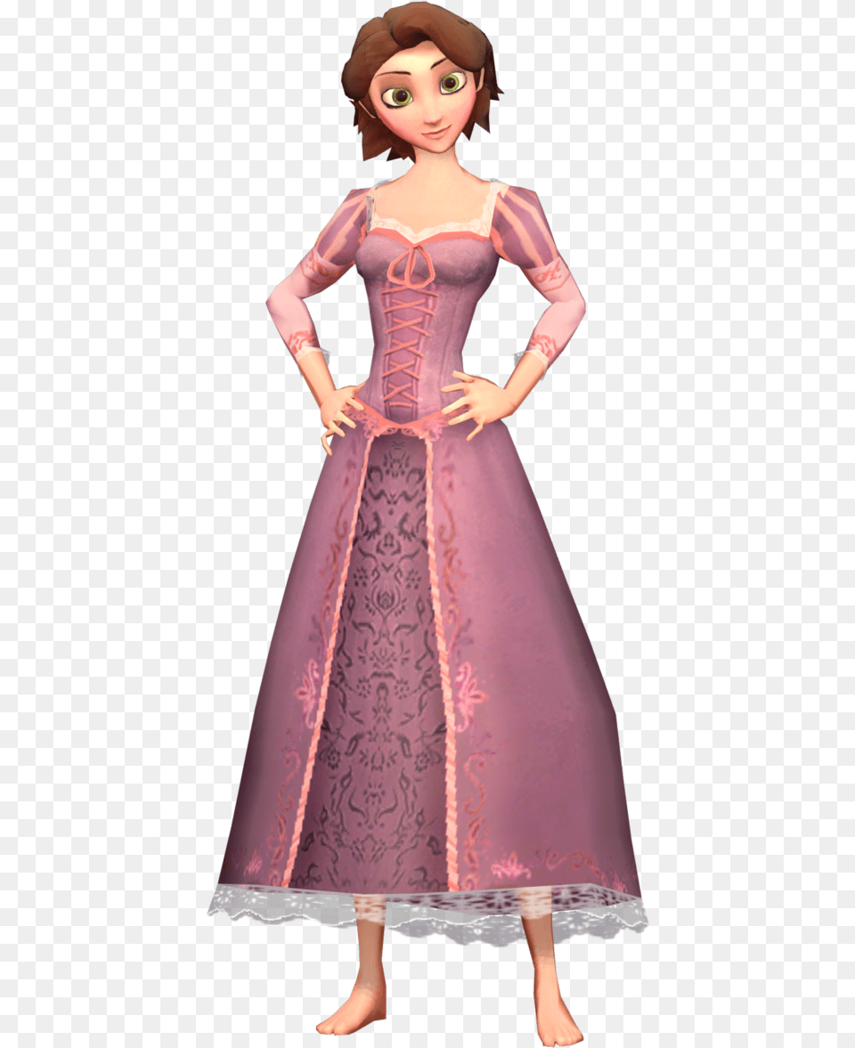 Rapunzel Tangled Flynn Rider Hairstyle Short Download Short Hair Tangled Rapunzel, Clothing, Dress, Gown, Fashion Png