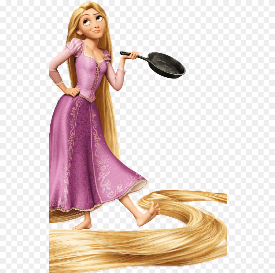Rapunzel Tangled Frying Pan, Figurine, Toy, Doll, Person Free Png Download