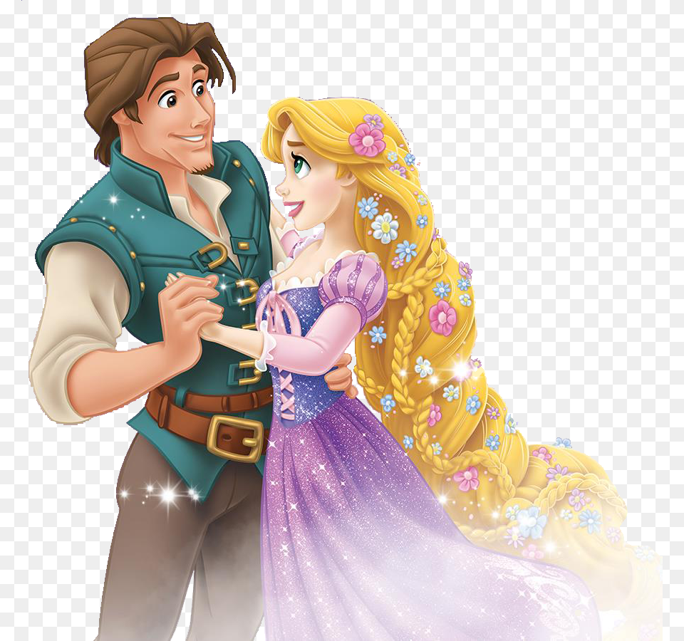 Rapunzel Transparent Clipart Rapunzel Tangled Flynn Rapunzel And Prince Charming, Adult, Publication, Person, Woman Free Png Download