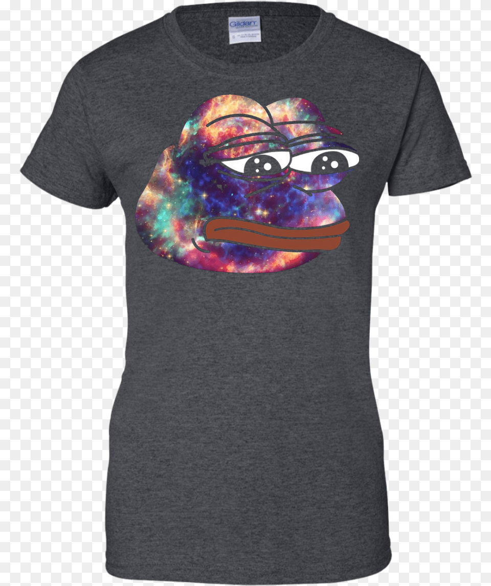 Rare Pepe Dank Meme Cosmic Space Frog Meme Original Your Husband My Husband, Clothing, T-shirt, Adult, Male Png Image