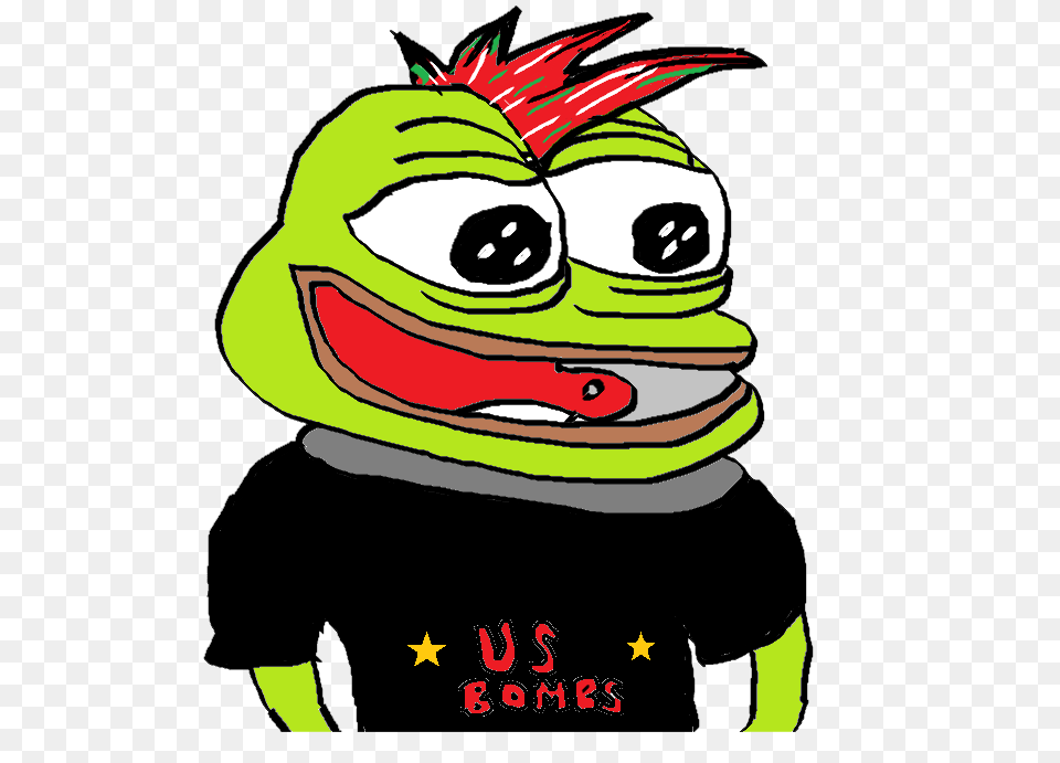 Rare Punk Rock Pepe The Donald, Baby, Person, Book, Publication Png Image