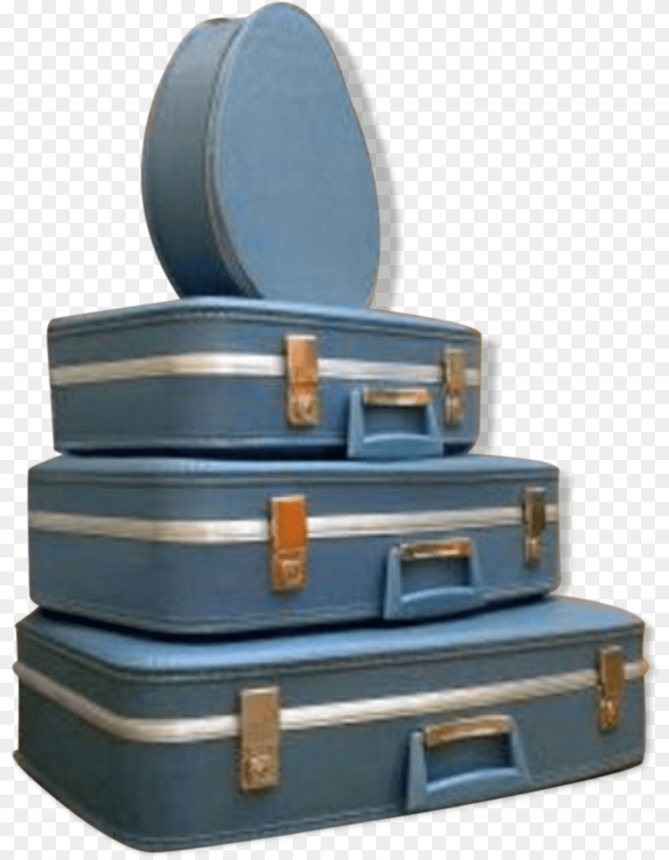 Rare Set Of 3 Nesting Suitcases Amp Vanity Air Hostess Briefcase, Baggage, Suitcase, Accessories, Bag Png Image