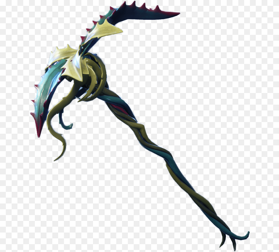 Rare Tendril Pickaxe Tendril Fortnite Pickaxe, Sword, Weapon, Blade, Dagger Free Transparent Png