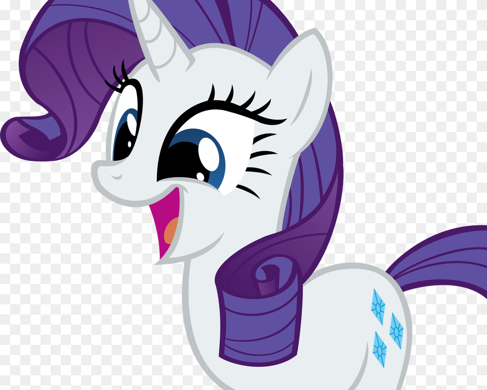 Rarity Awesome Face By Buttsurgeon D59fzhv My Little Pony Rarity Happy, Book, Comics, Publication, Art Free Png Download