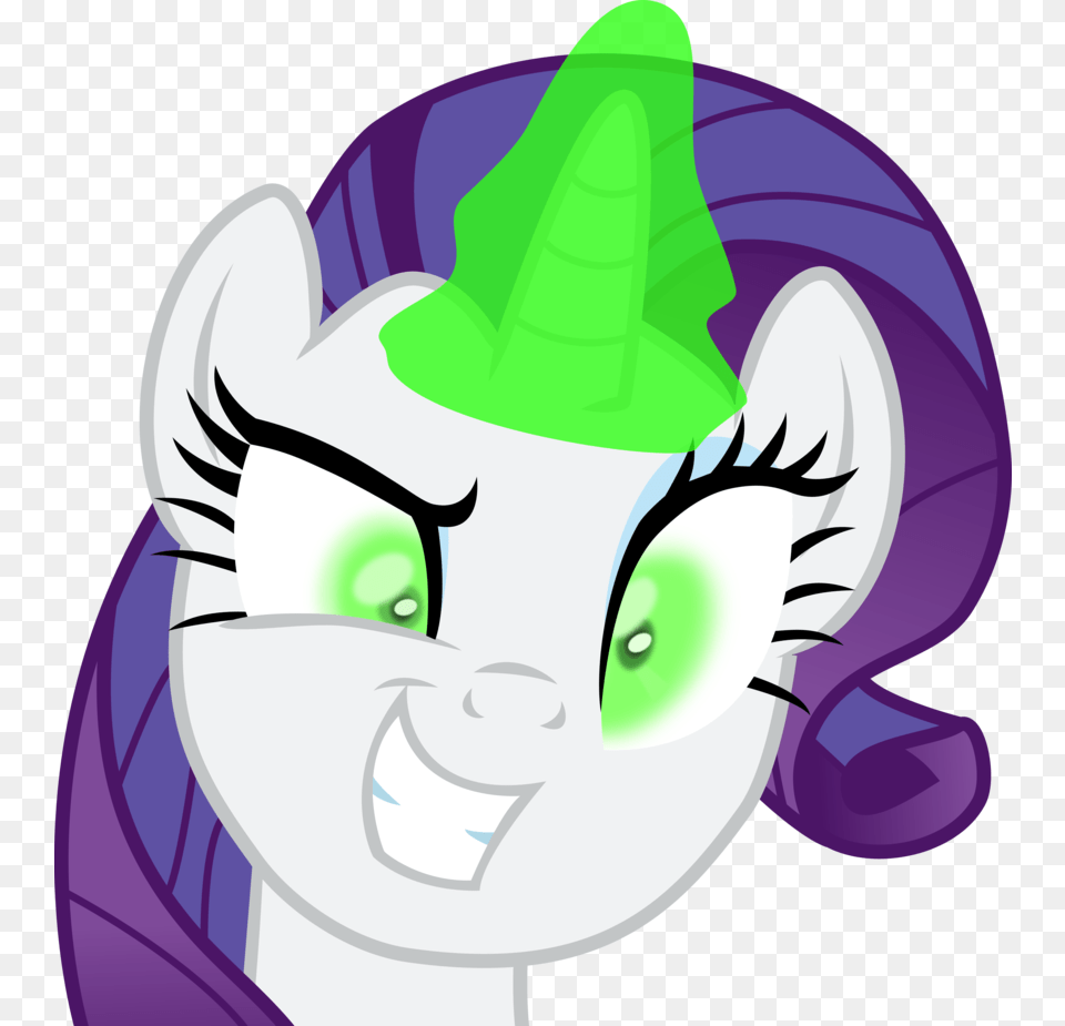 Rarity Evil Smile By Okaminekowiesel My Little Pony 300x300 Gif, Book, Clothing, Comics, Hat Png Image
