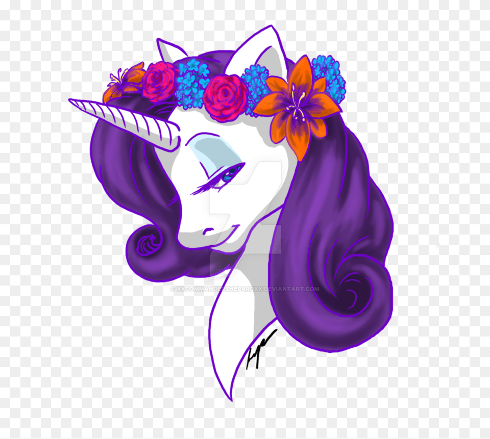 Raritys Flower Crown, Art, Purple, Graphics, Floral Design Png Image