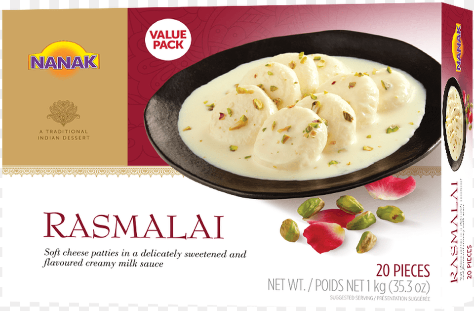 Rasmalai 12 Pcs Nanak Rasmalai, Food, Meal, Dish, Advertisement Free Png