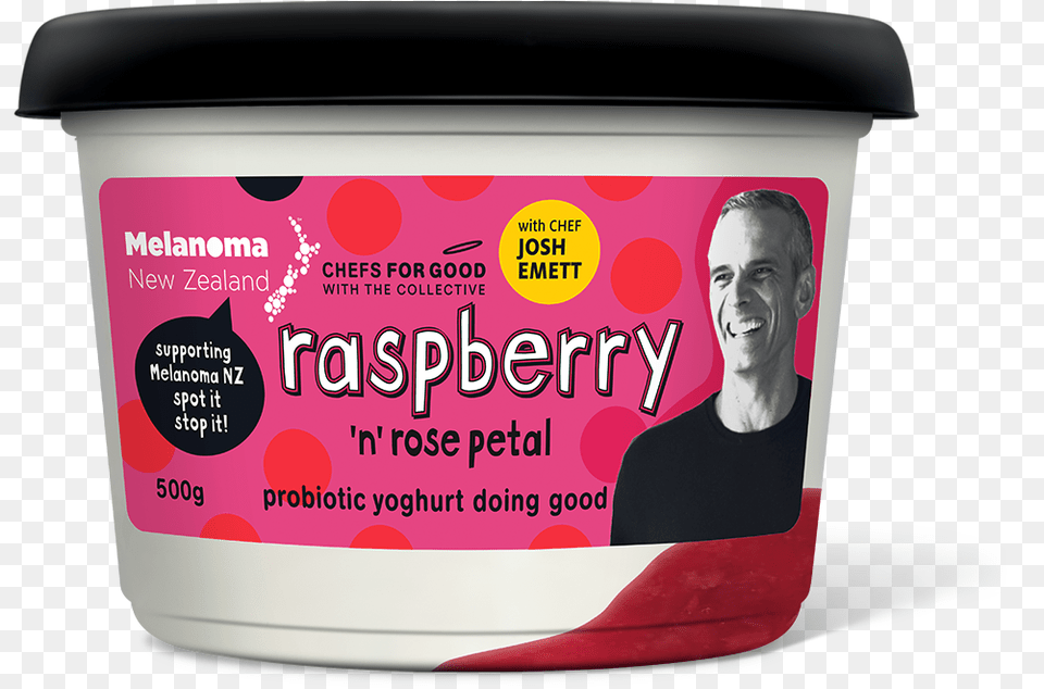 Raspberry 39n39 Rose Petal Yogurt, Dessert, Food, Person, Man Png