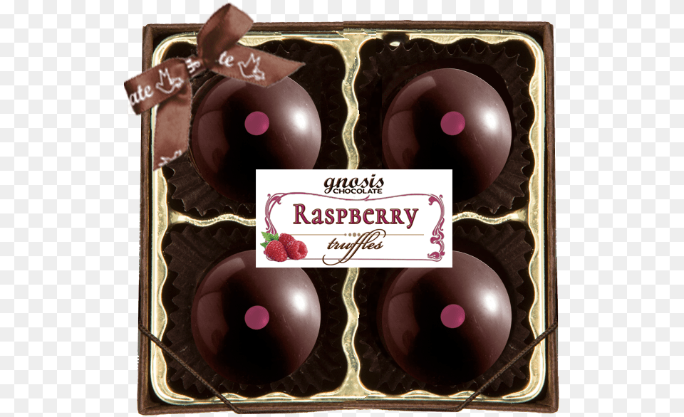 Raspberry 4pc With Label Chocolate, Dessert, Food, Sweets Free Png Download