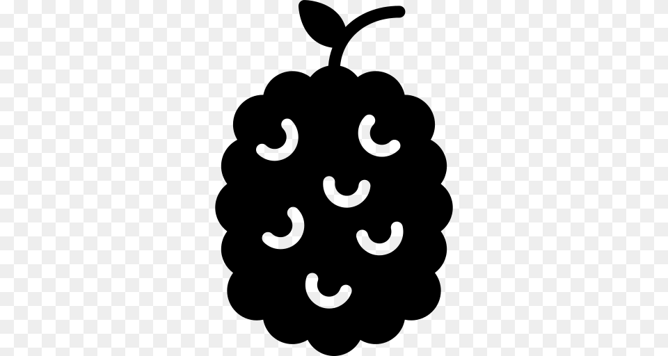 Raspberry Blackberry Icon, Gray Free Png