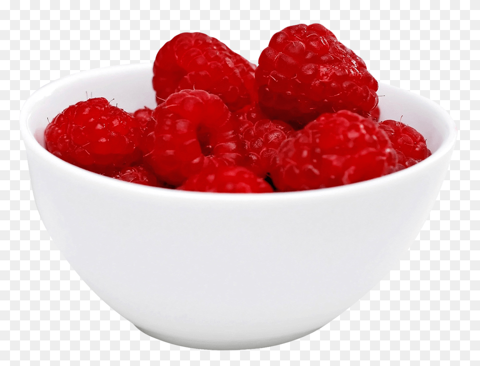 Raspberry In Bowl, Berry, Food, Fruit, Plant Free Png