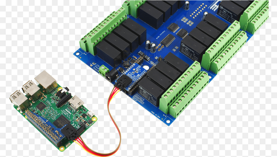 Raspberry Pi 3 Connected To Relay Shield Using, Computer Hardware, Electronics, Hardware, Toy Png Image