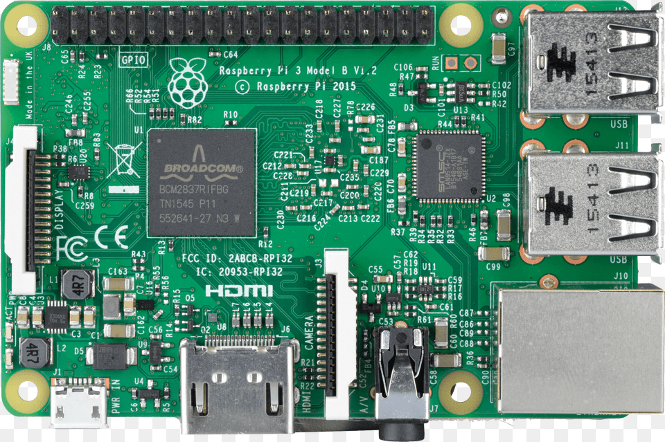 Raspberry Pi 3 Raspberry Pi 3, Electronics, Hardware, Scoreboard, Printed Circuit Board Png Image