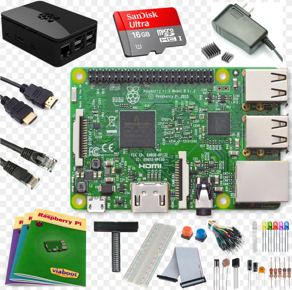 Raspberry Pi 3 Ultimate Kit Raspberry Pi, Electronics, Hardware, Blade, Razor Png Image
