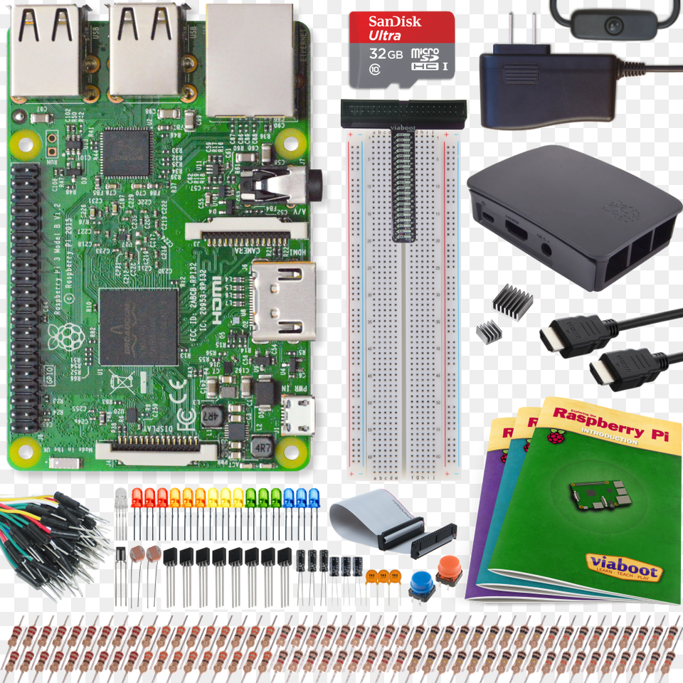 Raspberry Pi 3 Ultimate Kittitle Raspberry Pi 3 Viaboot, Electronics, Hardware, Computer Hardware, Adapter Free Transparent Png