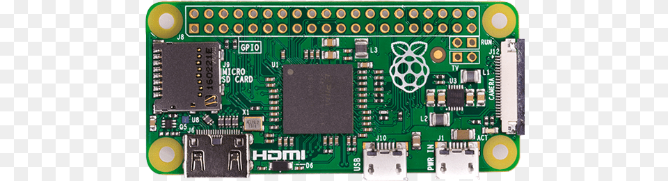 Raspberry Pi Zero W, Electronics, Hardware, Scoreboard, Printed Circuit Board Png Image