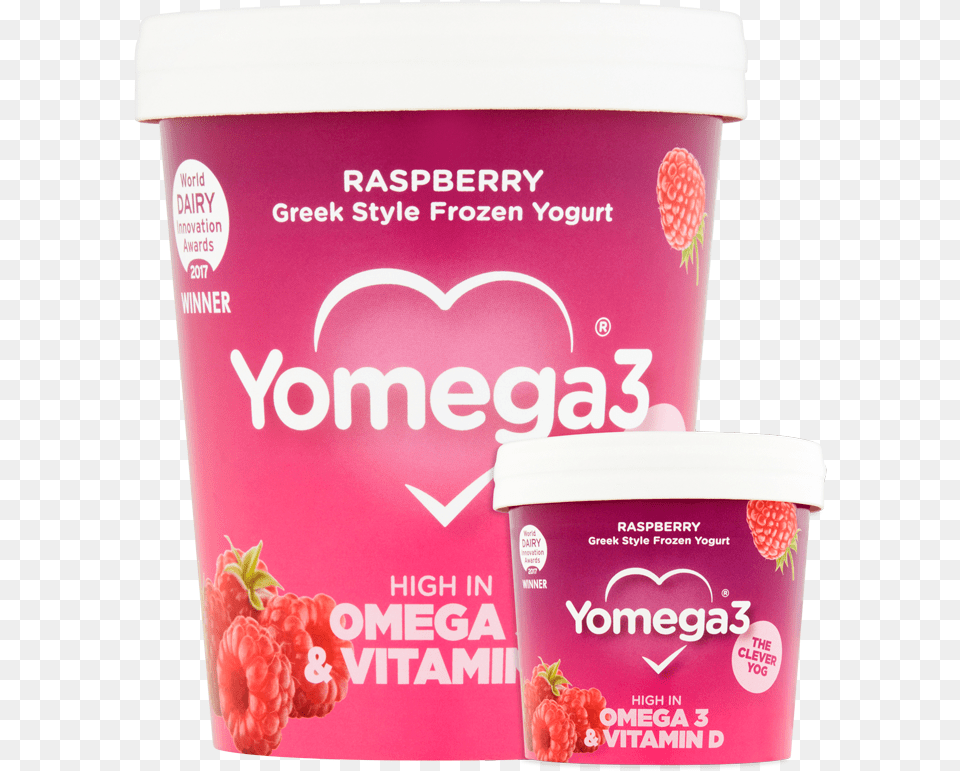 Raspberry U2013 Yomega3 Superfood, Yogurt, Dessert, Food, Produce Png