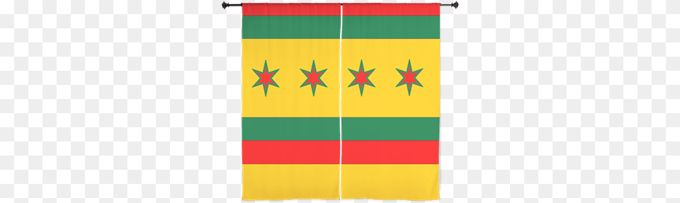 Rasta Chicago Flag Curtains 53 Chicago Free Png