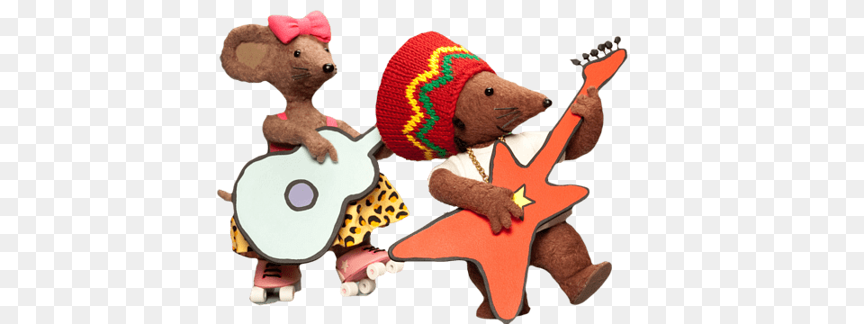 Rastamouse And Scratchy, Plush, Toy, Clothing, Hat Png