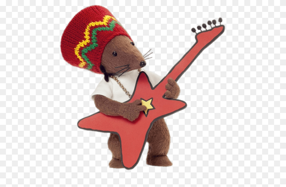 Rastamouse Holding Guitar, Plush, Toy, Clothing, Hat Free Png