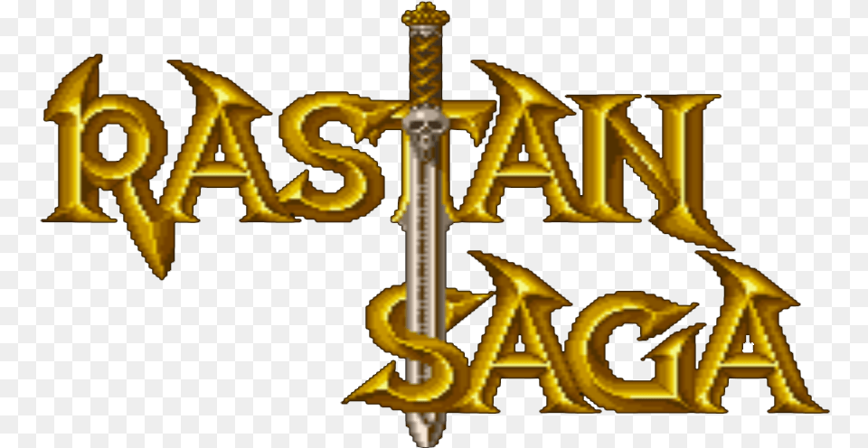 Rastan Saga Logo Rastan Saga Logo, Sword, Weapon, Bulldozer, Machine Free Png