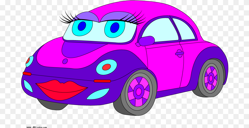 Raster Clipart Car Girl Car, Purple, Transportation, Vehicle, Machine Free Transparent Png